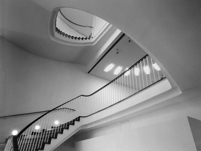 frankfurt art association view stairwell