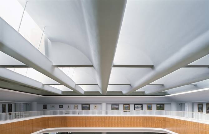 Headquarter Frankfurter Sparkasse 1822 Daylight Ceiling Shells Exhibition