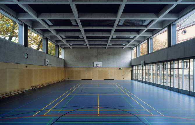 Turnhalle Heinrich-von-Gagern Gymnasium Frankfurt Erdgeschoss