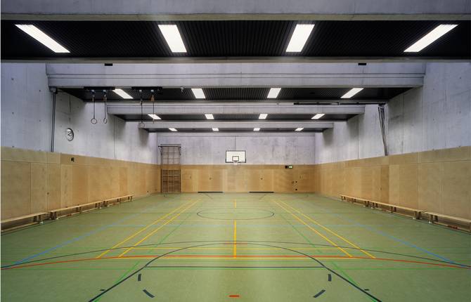 Turnhalle Heinrich-von-Gagern Gymnasium Frankfurt Obergeschoss