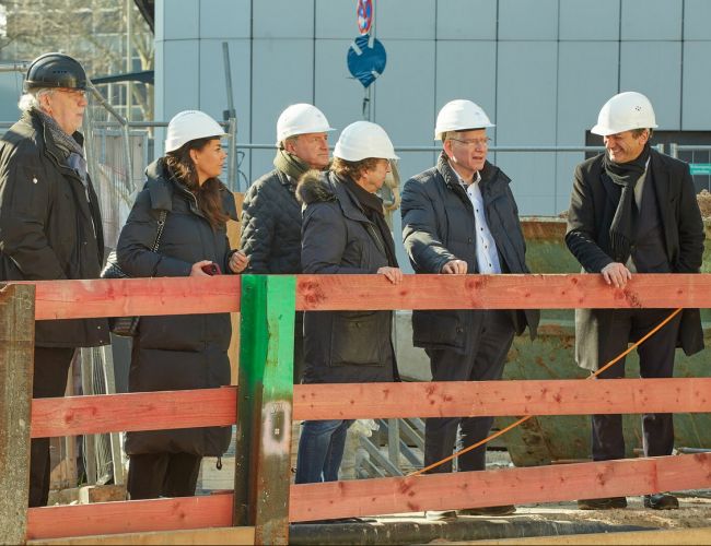 Jüdische Akademie Frankfurt Baustellenbesuch