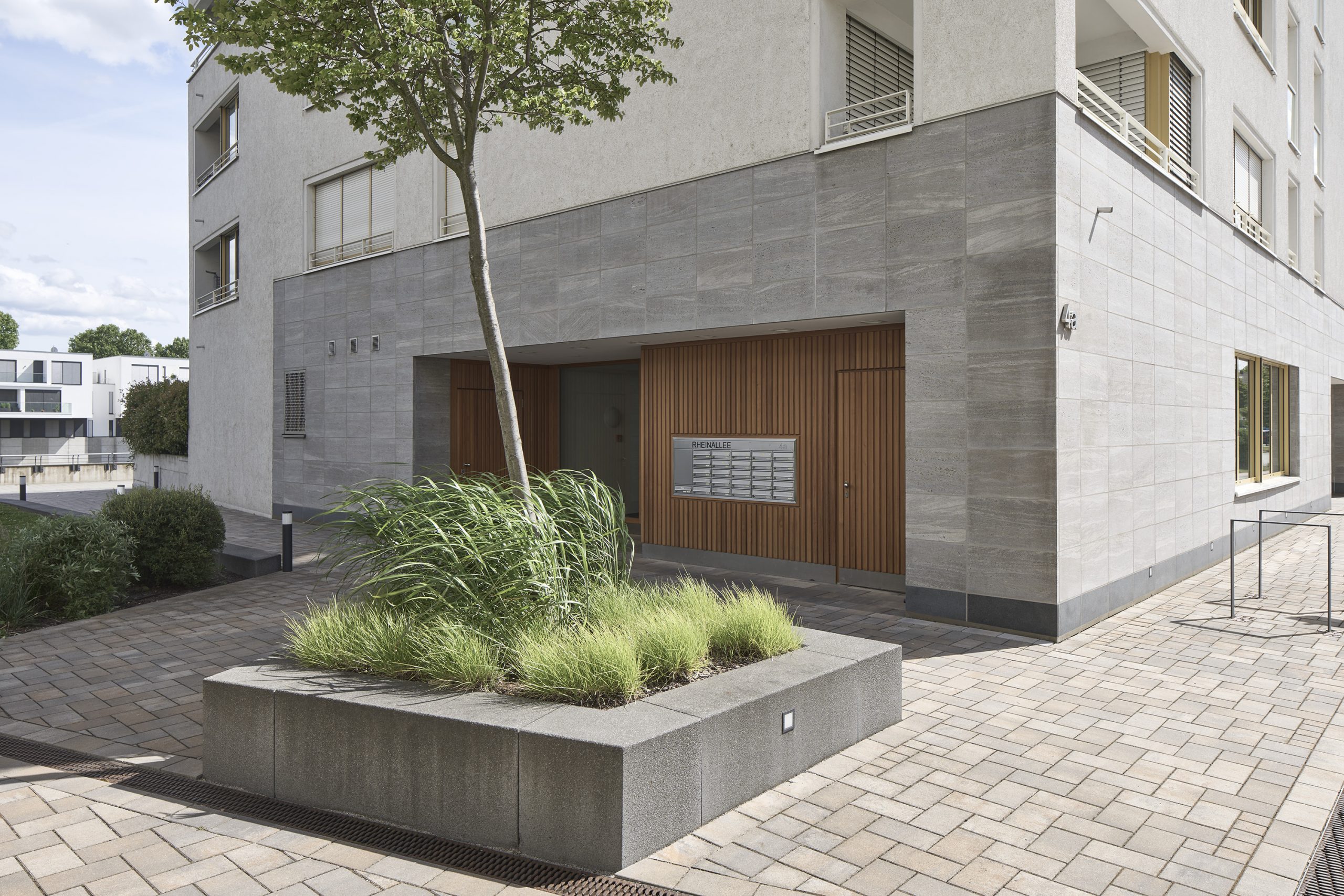 Wohnungsbau Kennedyallee Frankfurt – Grünanlage